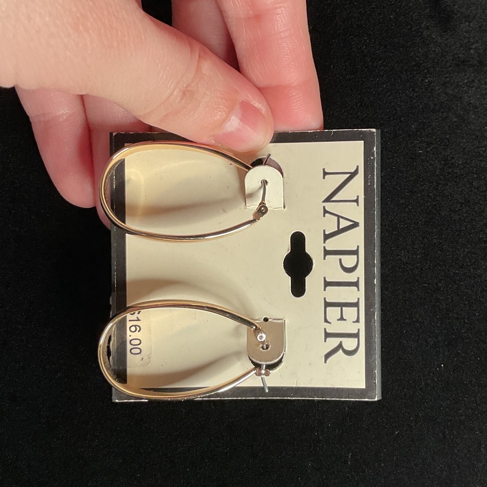 Napier Gold-Tone Teardrop Earrings